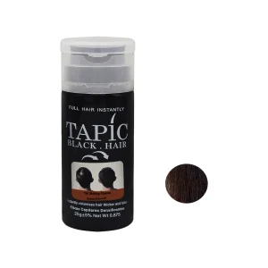 Topic hair thickening powder, 25 grams, medium brown color